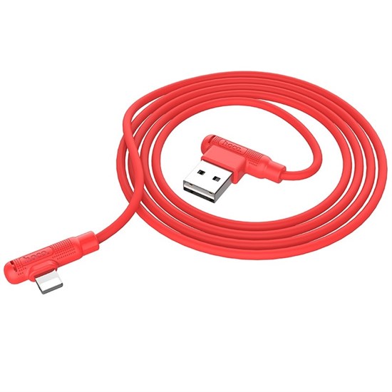 Кабель HOCO X46 Pleasure USB-Micro 1.0м, 2.4A красный