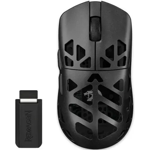 Мышь беспроводная DEFENDER Redragon MG8 (73466) черный USB/BT, 26000dpi, 5but