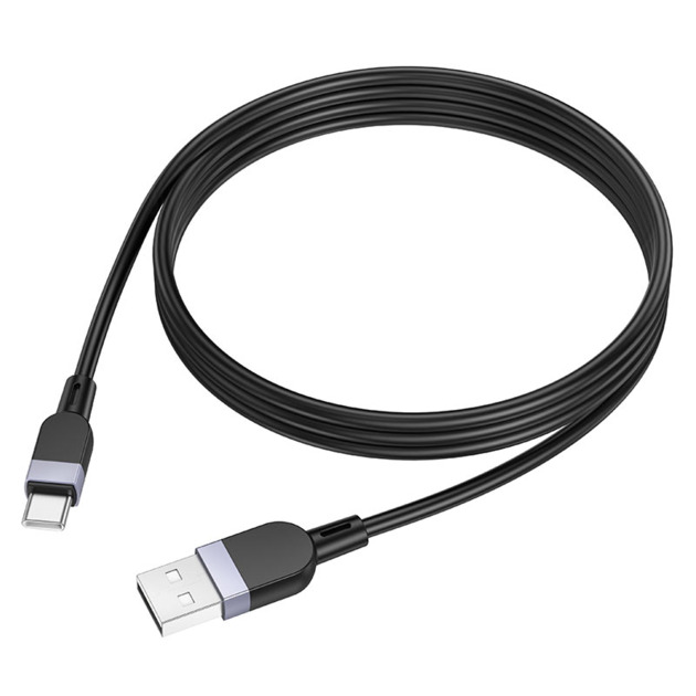 Кабель USB - Type-C HOCO X109 Energy, 2.0м, круглый, 3.0А, силикон, цвет: чёрный