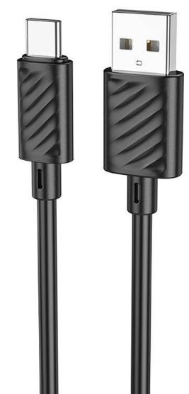 Кабель HOCO X88/ USB  Type-C/ 2m/ 3A/ Черный, (Арт. HC-53626)