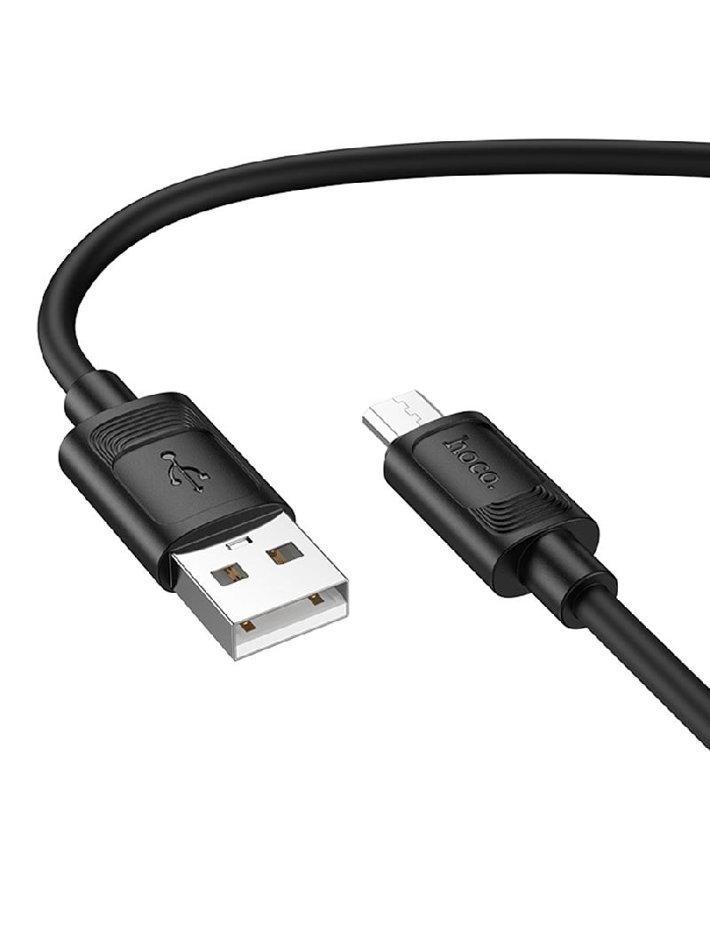 Кабель HOCO X122/ USB  Micro/ 1m/ 2,4A/ Силикон/ Черный, (Арт. HC-62208)