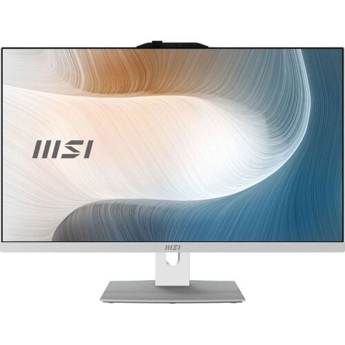 Моноблок MSI Modern AM272P 1MA-1491XRU (9S6-AF8242-1491) Full HD Core 3 100U 16Gb SSD500Gb Graphics без ОС GbitEth WiFi BT клавиатура мышь Cam белый