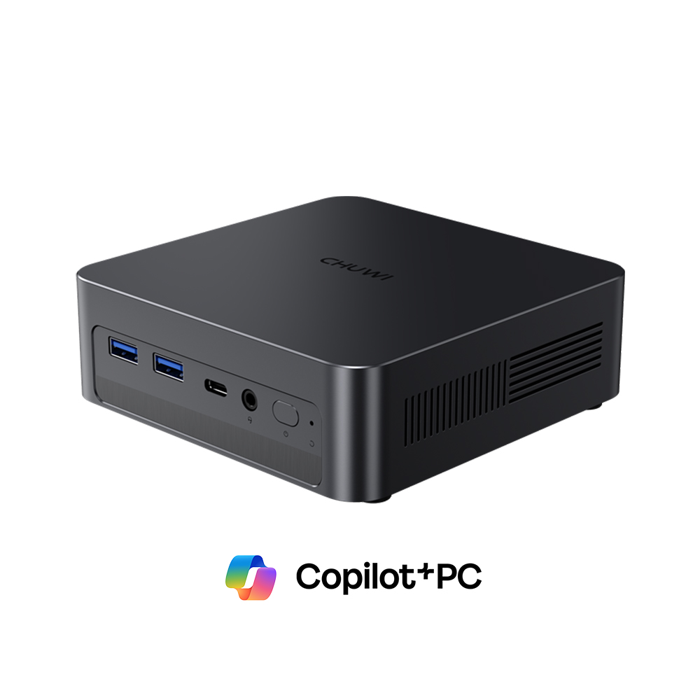Мини ПК Chuwi AuBox X (2171147) Core Ultra 7 256V (2.2) 16Gb SSD1Tb ARC 140V Windows 11 Pro 2.5xGbitEth WiFi BT 100W серый