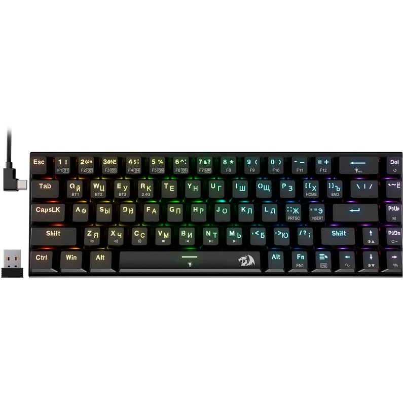 Клавиатура REDRAGON Ryze Pro, RGB, maple switches  (71394)