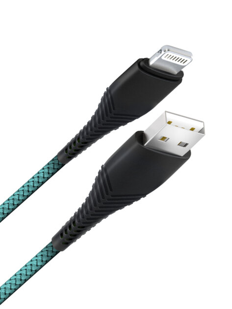 Дата-кабель Fishbone USB - 8 pin, 3А, 1м, тиффани