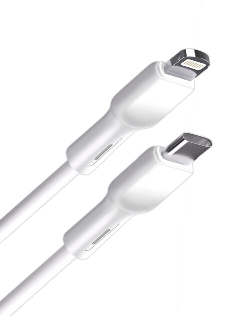 Дата-кабель Type-C - 8 pin, 30W, 2м, Power Delivery, белый