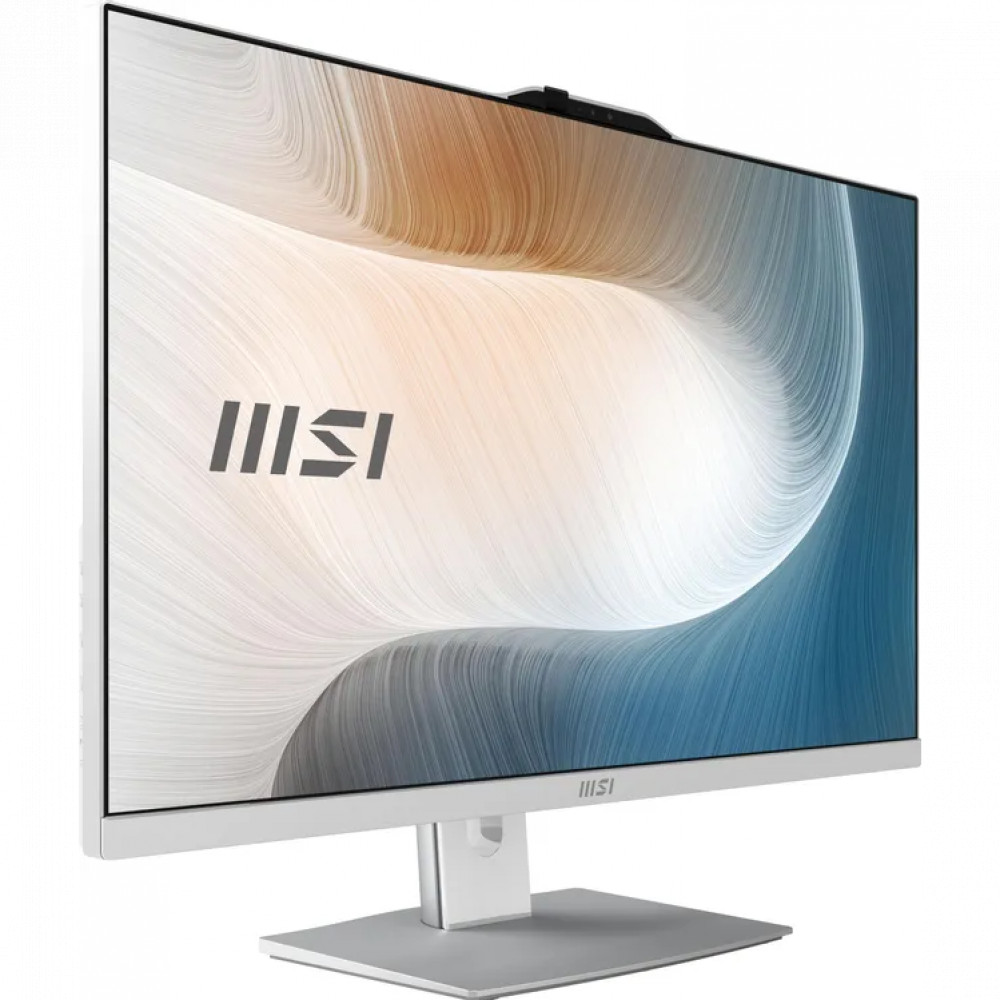 Моноблок MSI Modern AM242P 1M-2417XRU (9S6-AE0722-2417) Full HD Core 7 150U (1.8) 16Gb SSD512Gb Graphics безОС WiFi BT 120W клавиатура мышь Cam белый