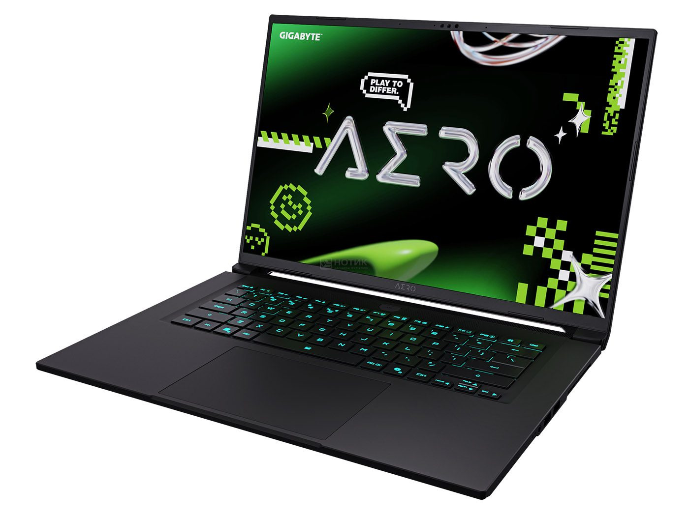 Ноутбук GIGABYTE Aero X16 EG61H 1VH (1VH93KZC94AD-Win11Pro_PU) Ryzen AI 7 350 16Gb SSD 1Tb NVIDIA RTX 5060 8Gb 16 WQXGA IPS Cam 76Вт*ч Темно-серый