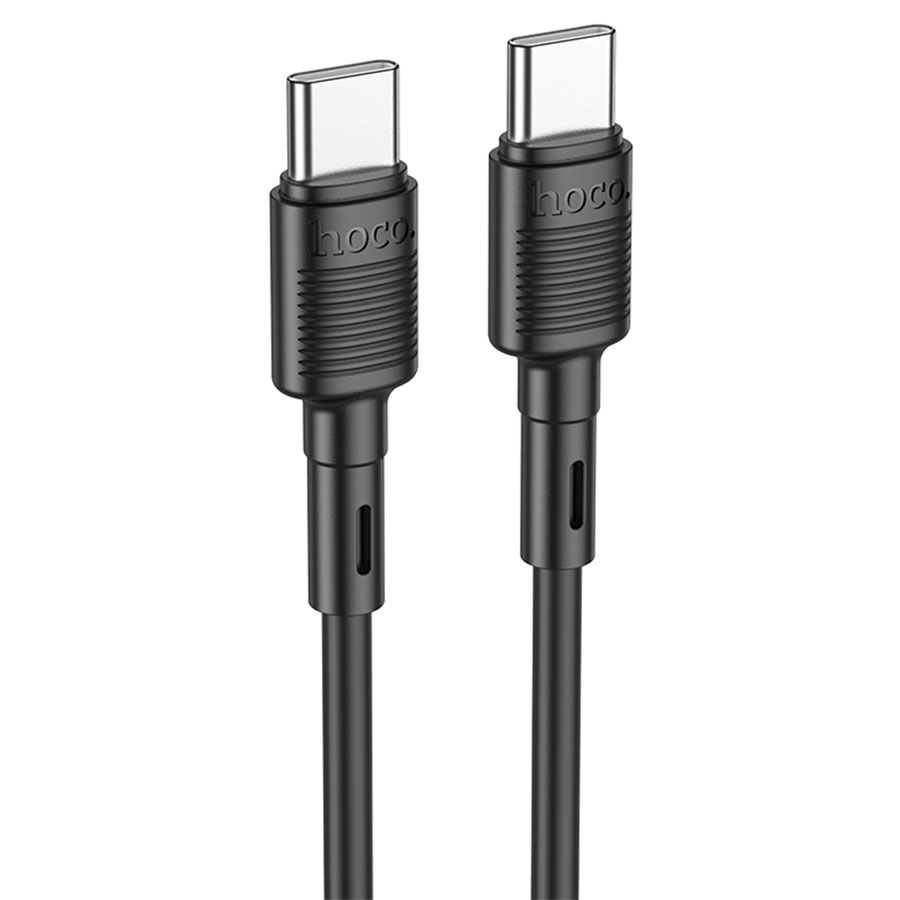 Дата-кабель HOCO X83 Type-C to Type-C Victory 60W charging data cable (черный)