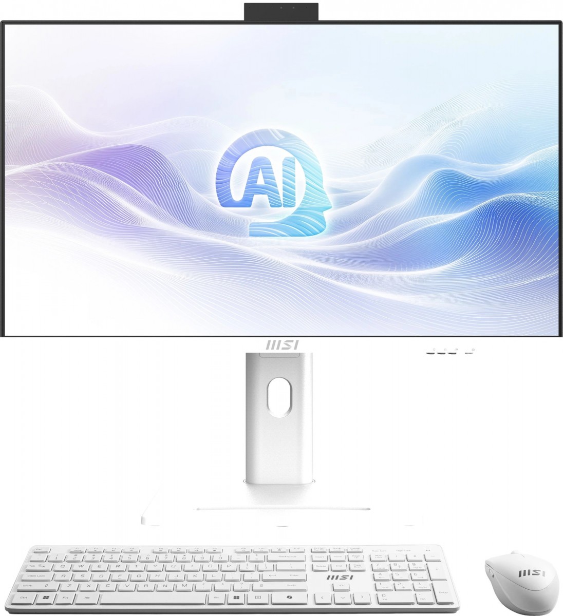 Моноблок MSI Modern AM273QP AI 1UM-451XRU (9S6-AF0112-451)WQHD Core Ultra 7 155H (1.4) 16Gb SSD1Tb Arc graphics CR без ОС WiFi BT 150W клавиатура мышь