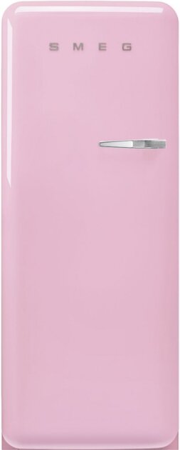 Холодильник SMEG FAB28LPK6 отдельностоящий, стиль 50-х, однокамерный, внутренняя морозильная камера, объем 270л (244 + 26) LED освещение