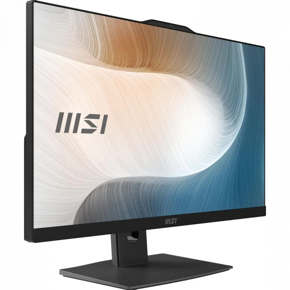 Моноблок MSI Modern AM242P 1MA-2487XRU (9S6-AE0731-2487) Full HD Core 5 120U (1.4) 16Gb SSD500Gb Graphics без ОС WiFi BT клавиатура мышь Cam черный