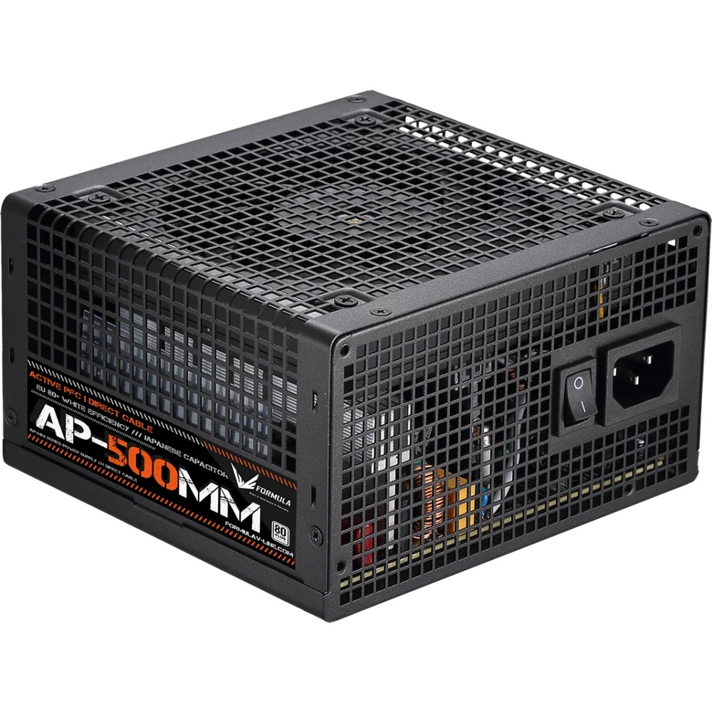 Блок питания Formula AP-500ММ 80 Plus White ATX 500W (20+4pin) APFC 120mm fan 6xSATA RTL