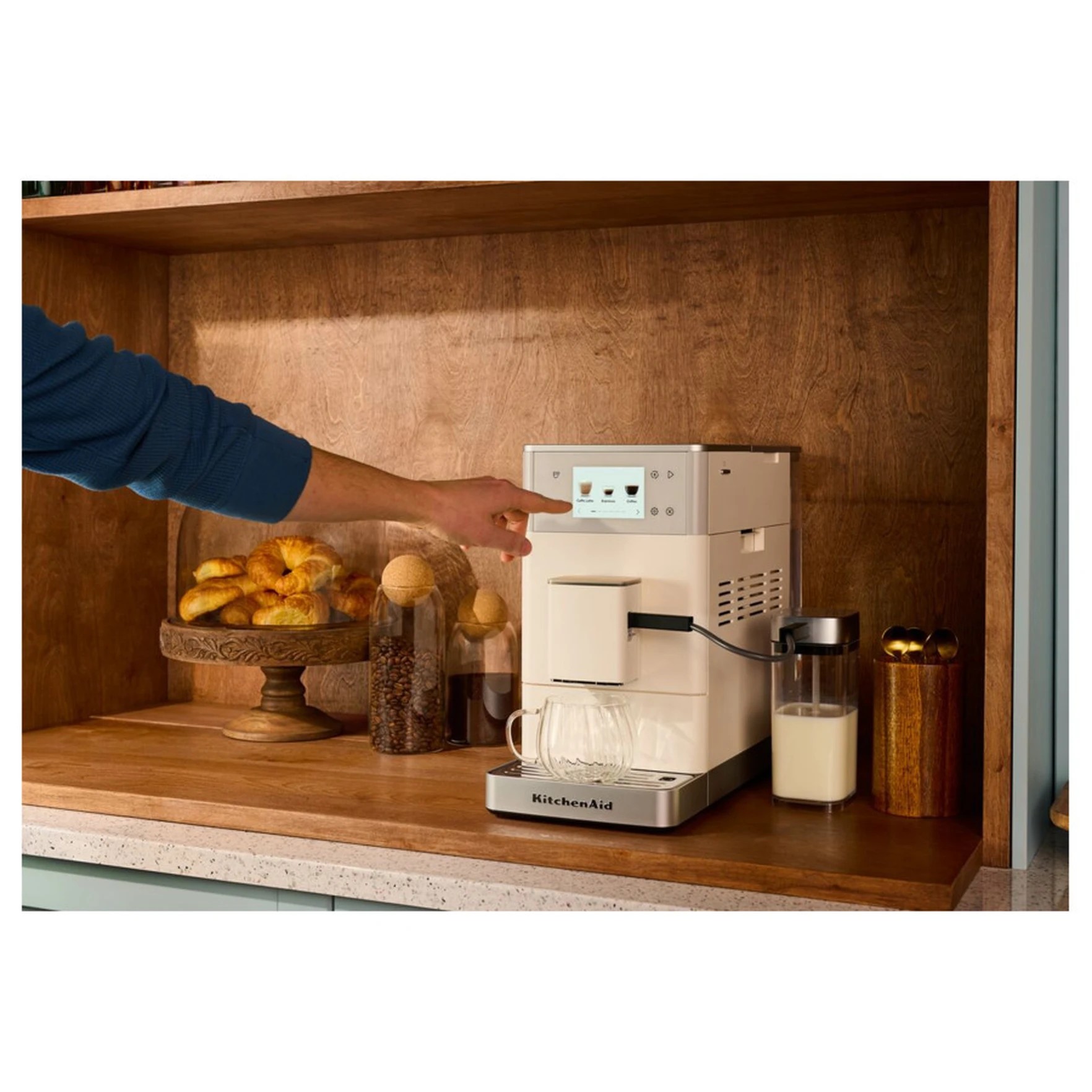 Кофемашина KitchenAid 5KES8454EPL фарфоровый белый