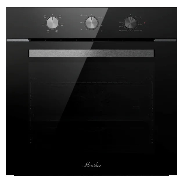 Духовой шкаф MONSHER MOE 6023 PTN Noir High-Tech, 78л, поворотное управление, таймер, 6 режимов, макс. температура 310 градусов