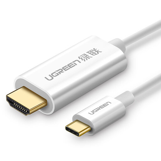 Кабель UGreen MM121 (30841) USB Type C to HDMI Cable Male to Male ABS Case 1,5 м белый
