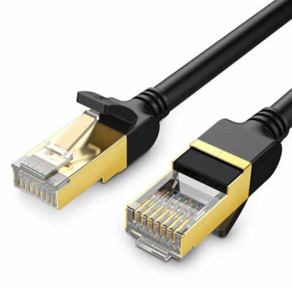 Кабель UGREEN NW107 11270 Cat 7 F/FTP Lan Cable 3m Black