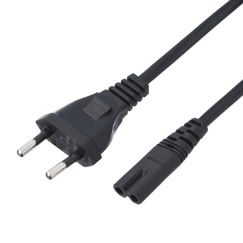 Кабель питания GoPower 00-00025227 евровилка-C7 2-pin 1.8м ПВХ 0.75мм черный 1/300