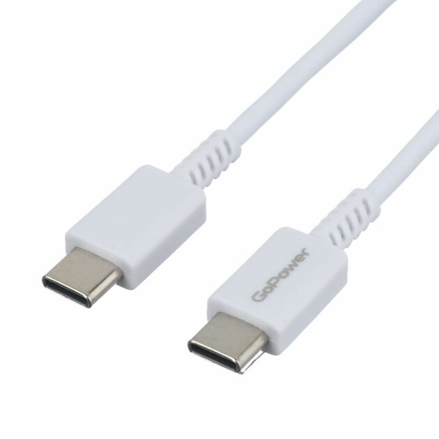 Кабель GoPower GP20TT 00-00022803 Type-C m-Type-C m белый