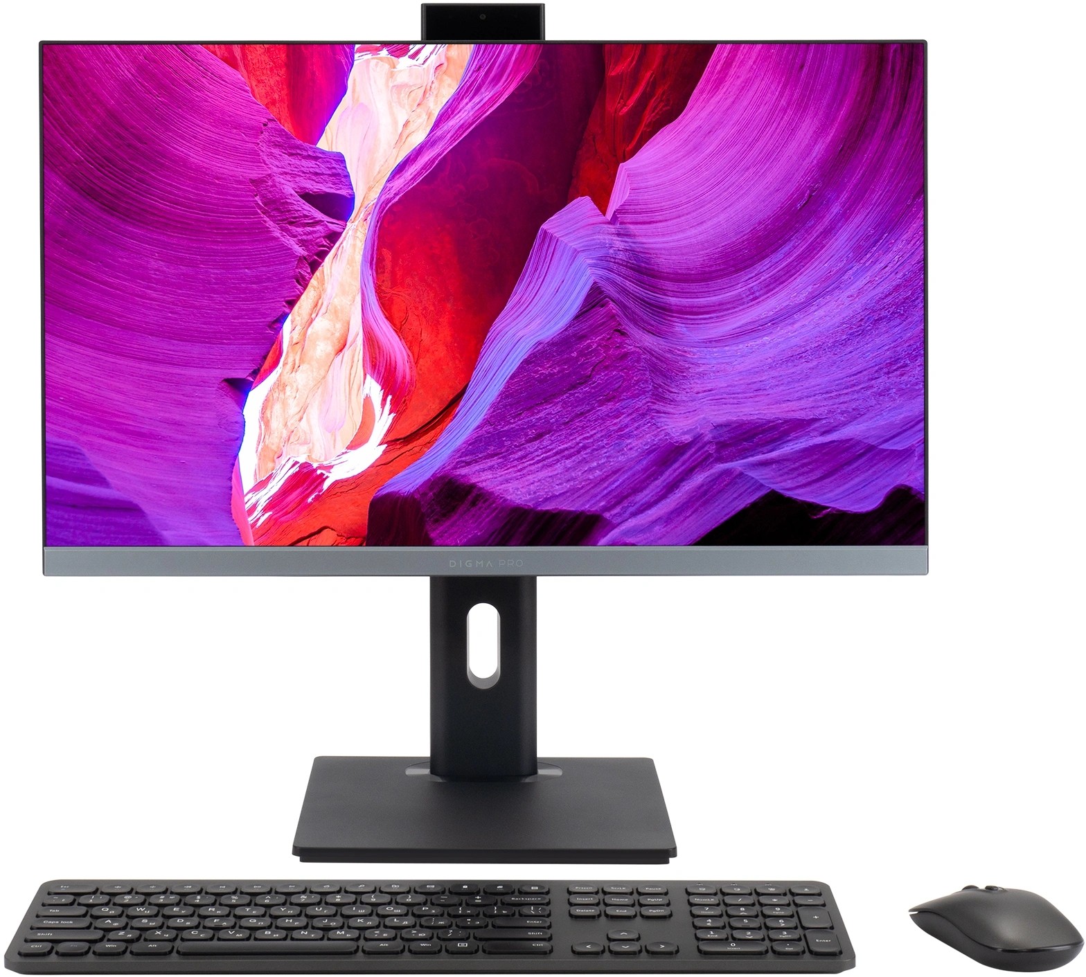 Моноблок Digma Pro Unity (DM23P3-ACXW01-Win11P) 23.8" Full HD i3 1215U (1.2) 16Gb SSD256Gb UHDG CR GbitEth WiFi BT 90W клавиатура мышь Cam серый/черн