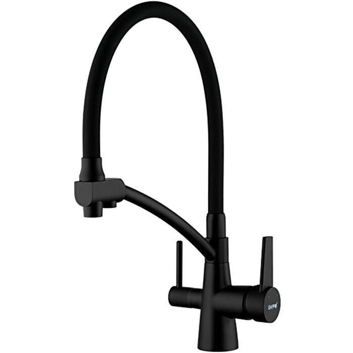Смеситель для кухни Gappo G4398-16 549409 35к с вых. для питьевого фильтра черный