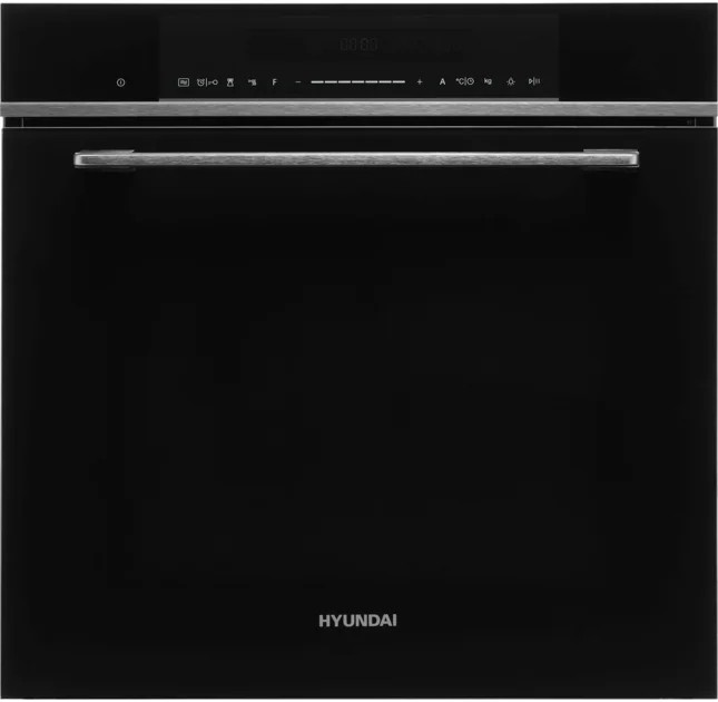Духовой шкаф Hyundai HMEO 6780 DX черное стекло/серебристый