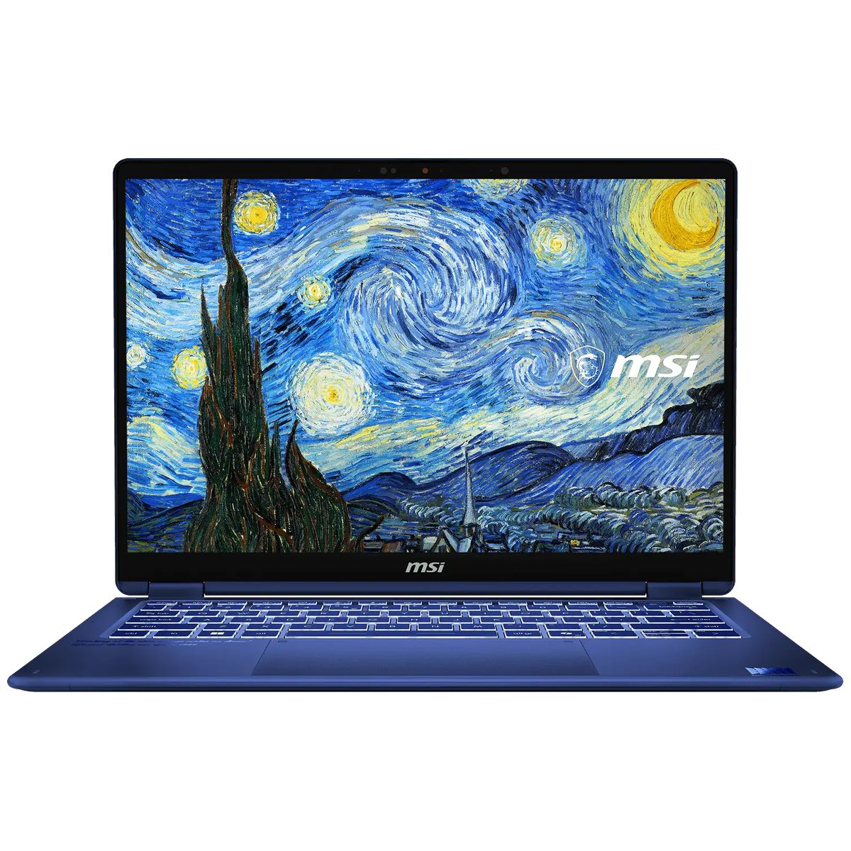 Ноутбук MSI Prestige 14 Flip AI+ Starry Night Over the Rhone-401RUY (9S7-14T234-401) Intel Core Ultra X9 378H/32Gb (soldered D5)/SSD1Tb/UMA/14"/OLED