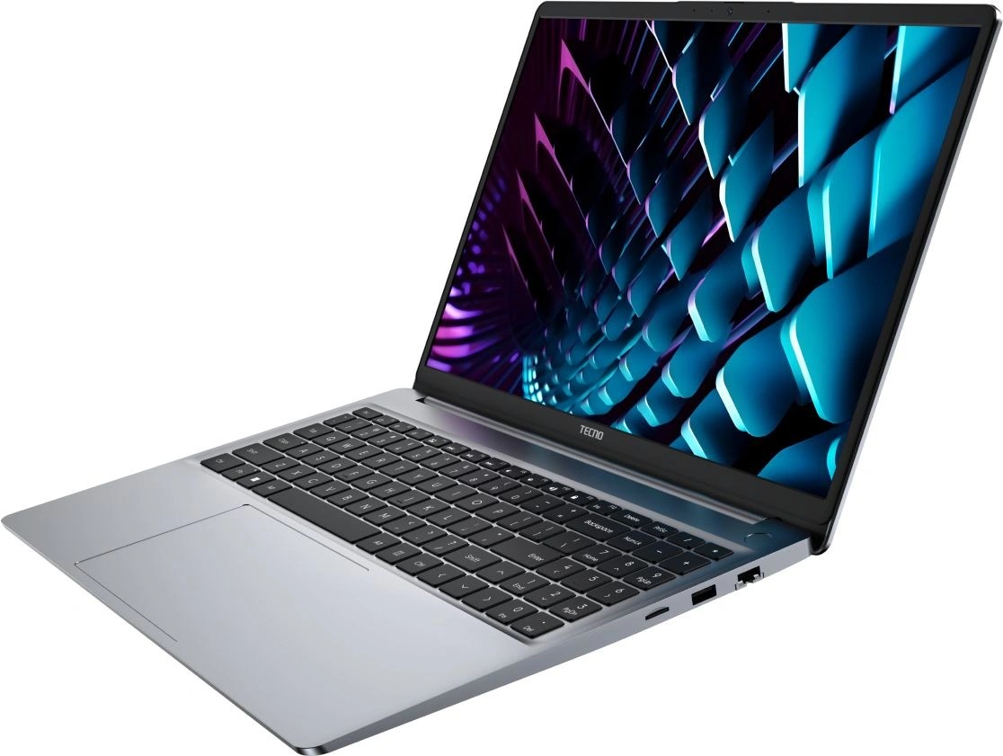 Ноутбук Tecno MegaBook K16SFA (71005000824-Win11H) Ryzen 7 7735HS 8Gb SSD512Gb AMD Radeon 680M 16" IPS WUXGA (1920x1200) grey WiFi BT Cam 6060mAh