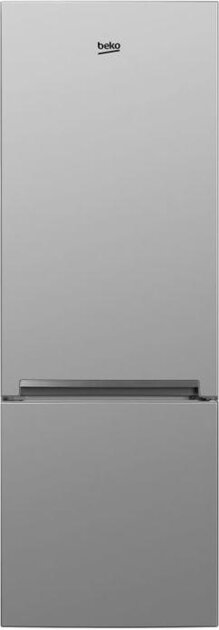 Холодильник Beko RCSK250M00S серебристый, 158х54х60см, комби, класс А, холод камера 175л, мороз камера 65л, капельный, климат класс SN, 40 дБ