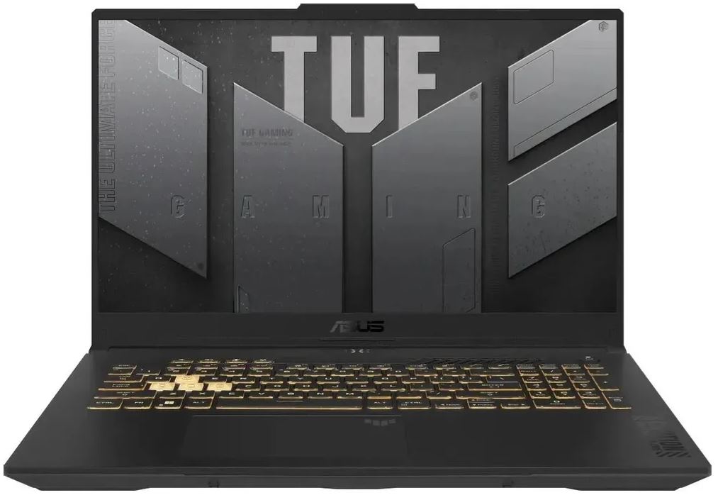 Ноутбук ASUS TUF Gaming F17 FX707VJB-HX106 (90NR0MY5-M003Y0) ", FHD, IPS, 300 NIT, 144Hz, 5 210H, 16GB DDR5-5600 SO-DIMM, 512GB, RTX 3050 6GB, DOS