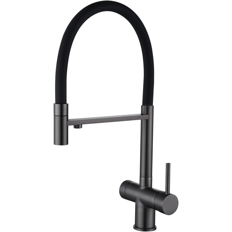 Смеситель Emar ЕС-7024 PVD Dark вороненая сталь