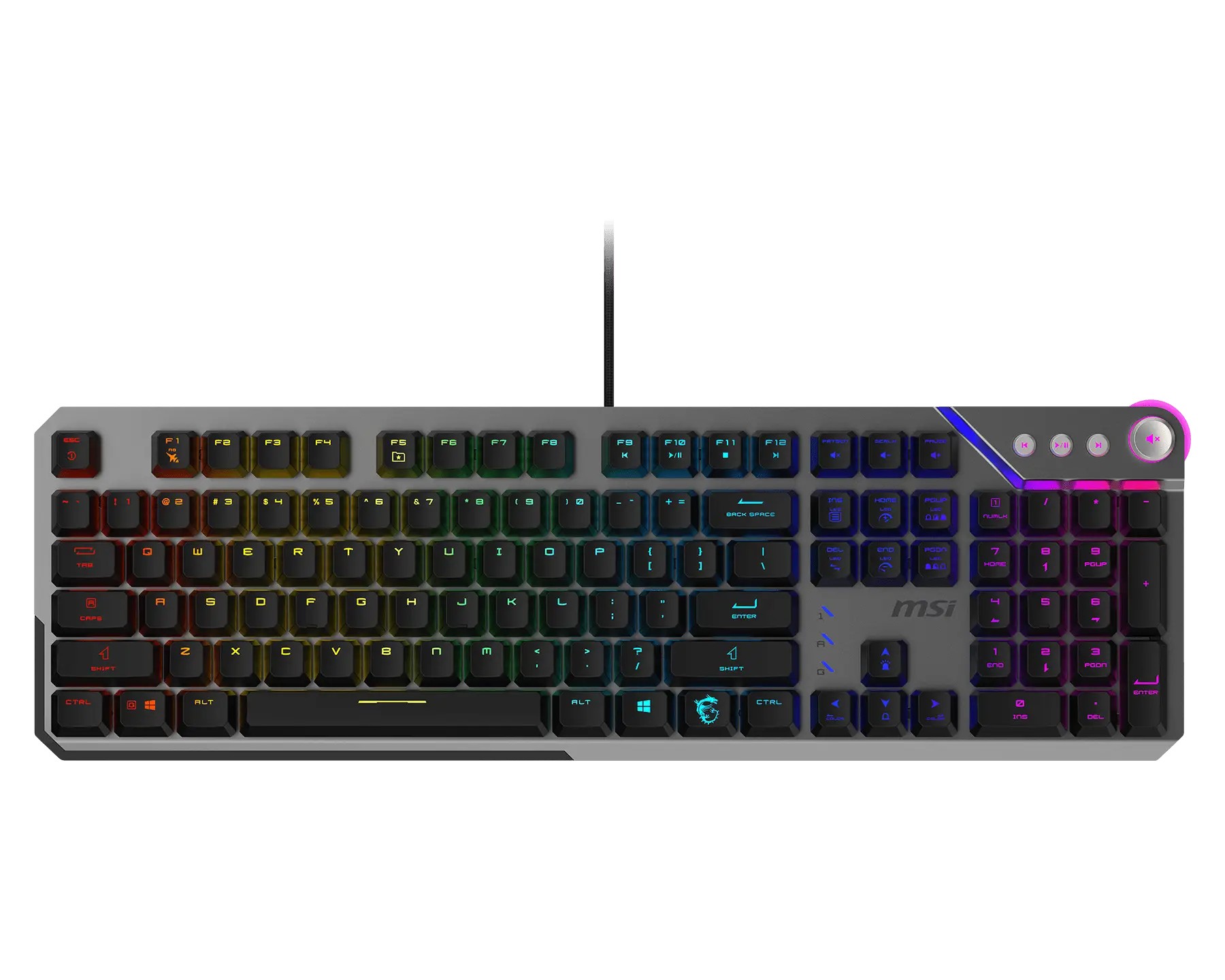 Клавиатура MSI Strike 600 V2 (S11-04RU261-CLA) черный