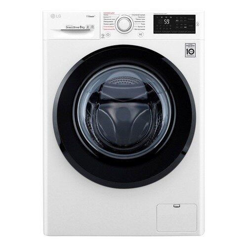 Стиральная машина LG F4M5TS6W 85x60x56см кл.:A  фронт. макс.:8кг белый, люк-черный, 1400 об/мин