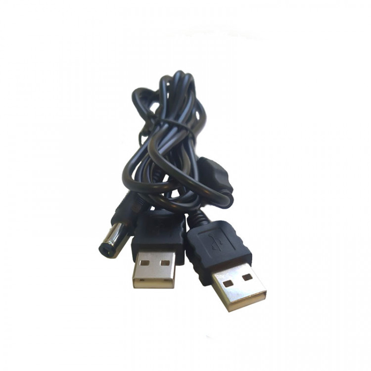 Кабель питания USB-кабель 2,1х5,5 мм (DC)  / 12V 1 м