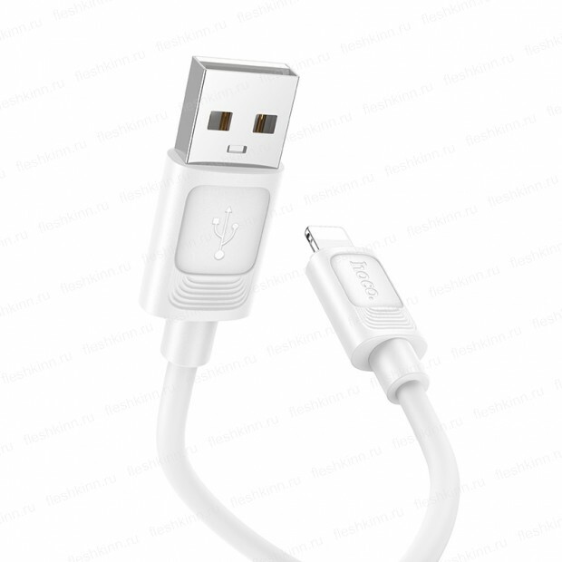 Кабель HOCO X122/ USB  Lightning/ 1m/ 2,4A/ Силикон/ Белый, (Арт. HC-62192)