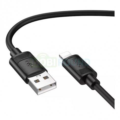 Кабель HOCO X122/ USB  Lightning/ 1m/ 2,4A/ Силикон/ Черный, (Арт. HC-62185)