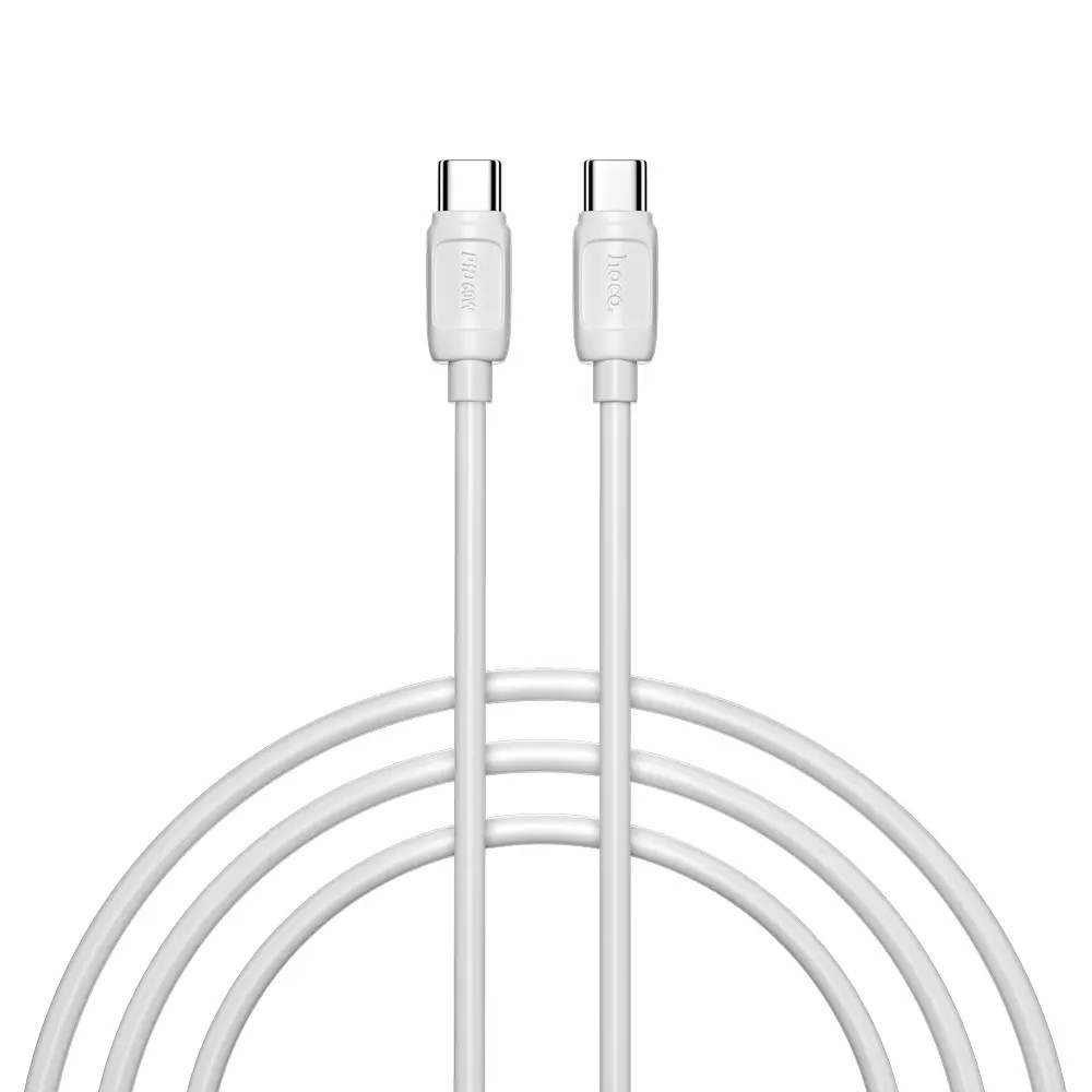 Кабель HOCO X115/ PD  Type-C-Type-C/ 1m/ 3A/60W/ Белый, (Арт. HC-52001)