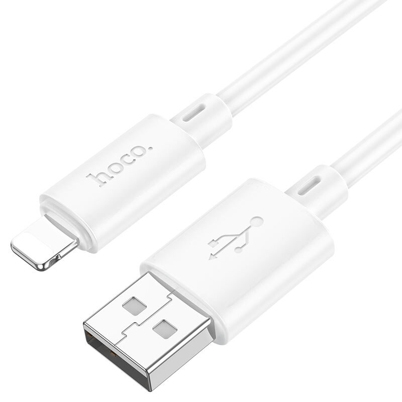 Кабель HOCO X88/ USB  Lightning/ 1m/ 2.4A/ Белый, (Арт. HC-83318)