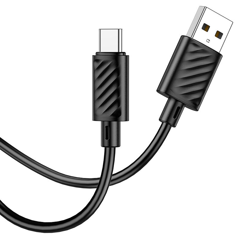Кабель HOCO X88/ USB  Type-C/ 1m/ 3A/ Черный, (Арт. HC-83349)