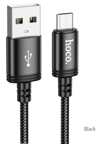 Кабель HOCO X89/ USB  Micro/ 2m/ 2,4A/ Черный, (Арт. HC-46468)