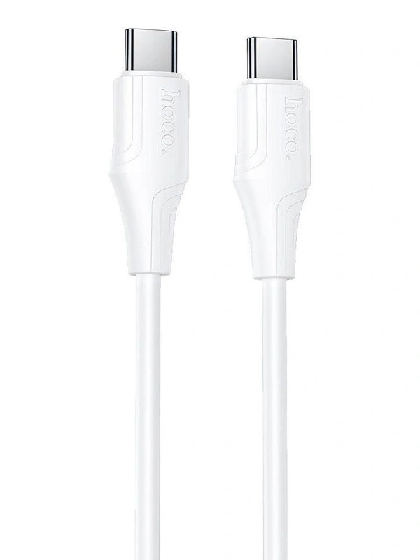 Кабель HOCO X124/ USB  Type-C/ 1m/ 3A/ Силикон/ Белый, (Арт. HC-64431)