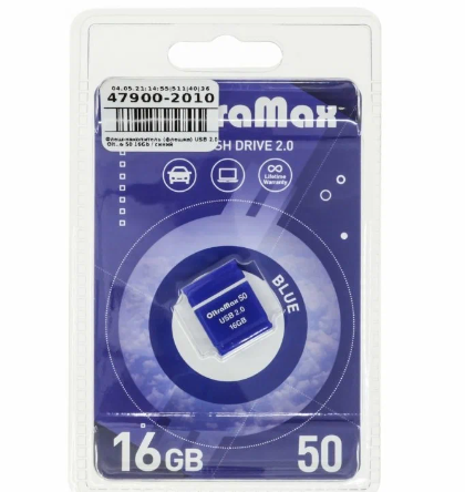 Накопитель USB 16GB Oltramax (OM016GB-mini-50-blue)
