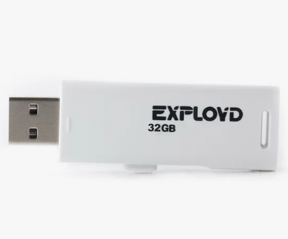 Накопитель USB 32GB Exployd (580) белый