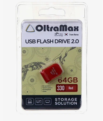 Накопитель USB 64GB Oltramax (OM-64GB-330-red)