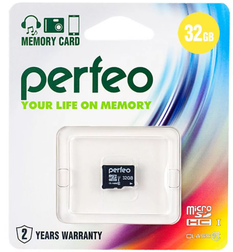 Карта памяти Perfeo microSD 32GB High-Capacity (Class 10) economy series