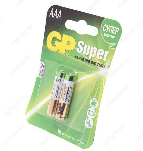 Батарейки GP Super Alkaline LR03 AAA BL2