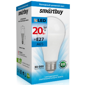 Лампа Smartbuy-A65-20W/6000/E27 (SBL-A65-20-60K-E27)