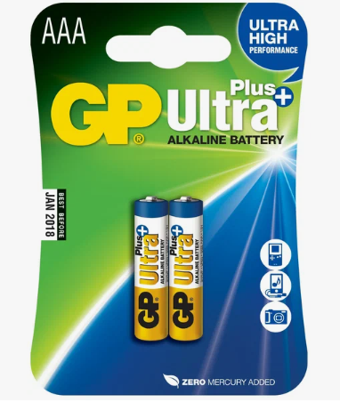 Батарейки GP LR3 Ultra Plus Alkaline AAA BL2
