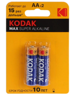 Батарейки Kodak MAX LR06 BL2 AA