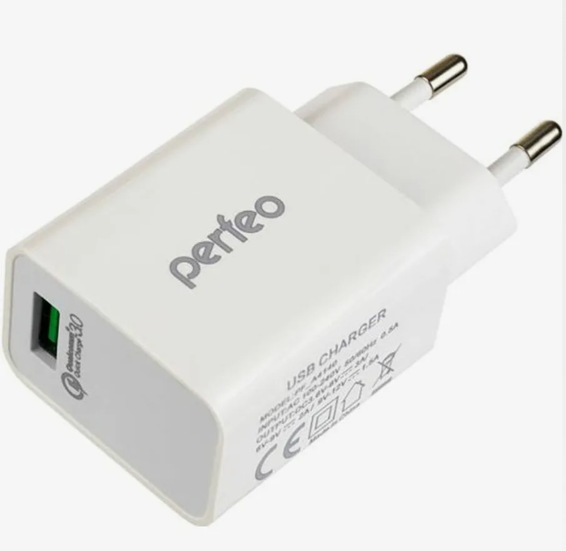 СЗУ PERFEO (I4656) USB 1А белый
